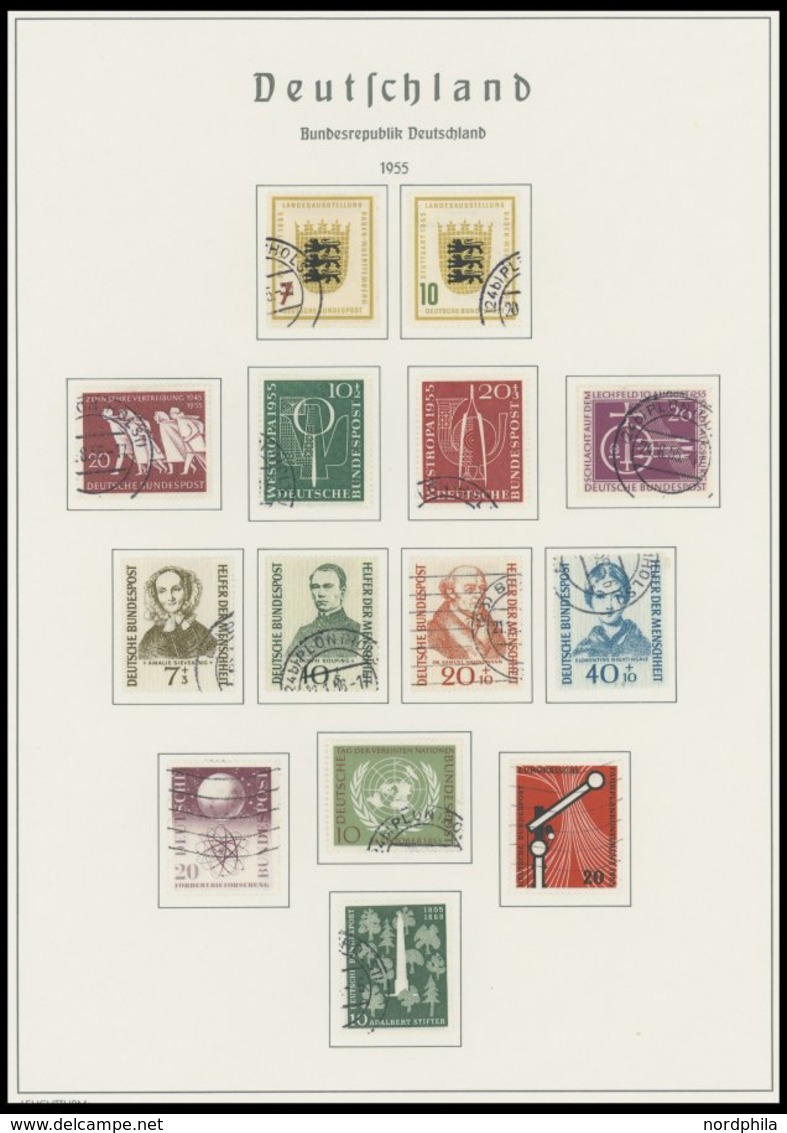 SAMMLUNGEN O, Fast Komplette Gestempelte Sammlung Bundesrepublik Von 1949-73 Im Leuchtturmalbum Mit Vielen Guten Ausgabe - Used Stamps