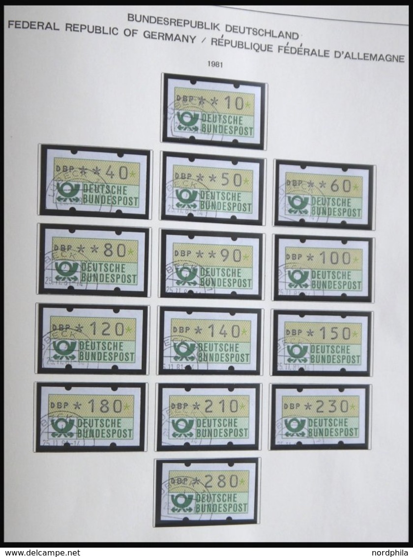 SAMMLUNGEN O, In Den Hauptnummern Komplette Gestempelte Sammlung Bundesrepublik Von 1981-97 Im Schaubek Album, Dabei Aut - Used Stamps