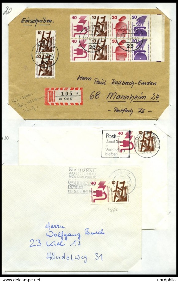 SAMMLUNGEN Umfangreiche Sammlung Von über 2000 Bedarfsbelegen Bundesrepublik Von 1958-72 In 6 Dicken Leitzordnern, Meist - Used Stamps