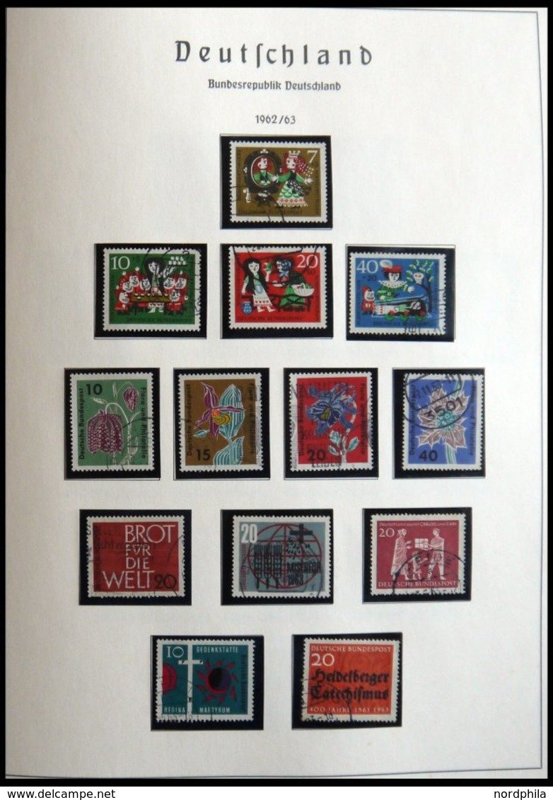 SAMMLUNGEN O,** , Fast Nur Gestempelte Sammlung Bundesrepublik Von 1958-76 Auf Leuchtturmseiten, Text Ab 1949 Mit Noch E - Used Stamps