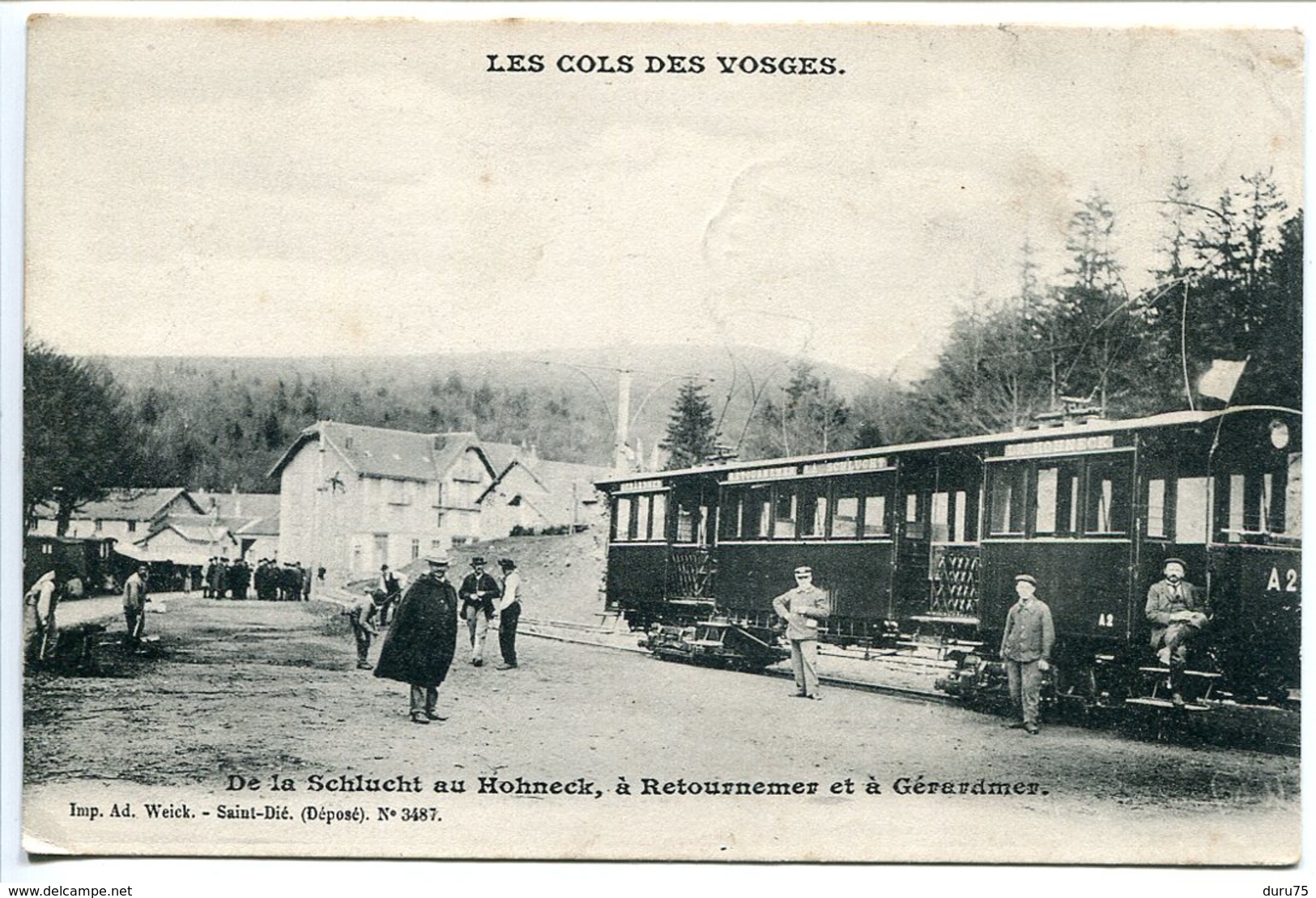 CPA 1904 * Tramway à Quai ( Animée ) De La Schlucht Au Hohneck à Retournemer Et à Gérardmer - Gerardmer