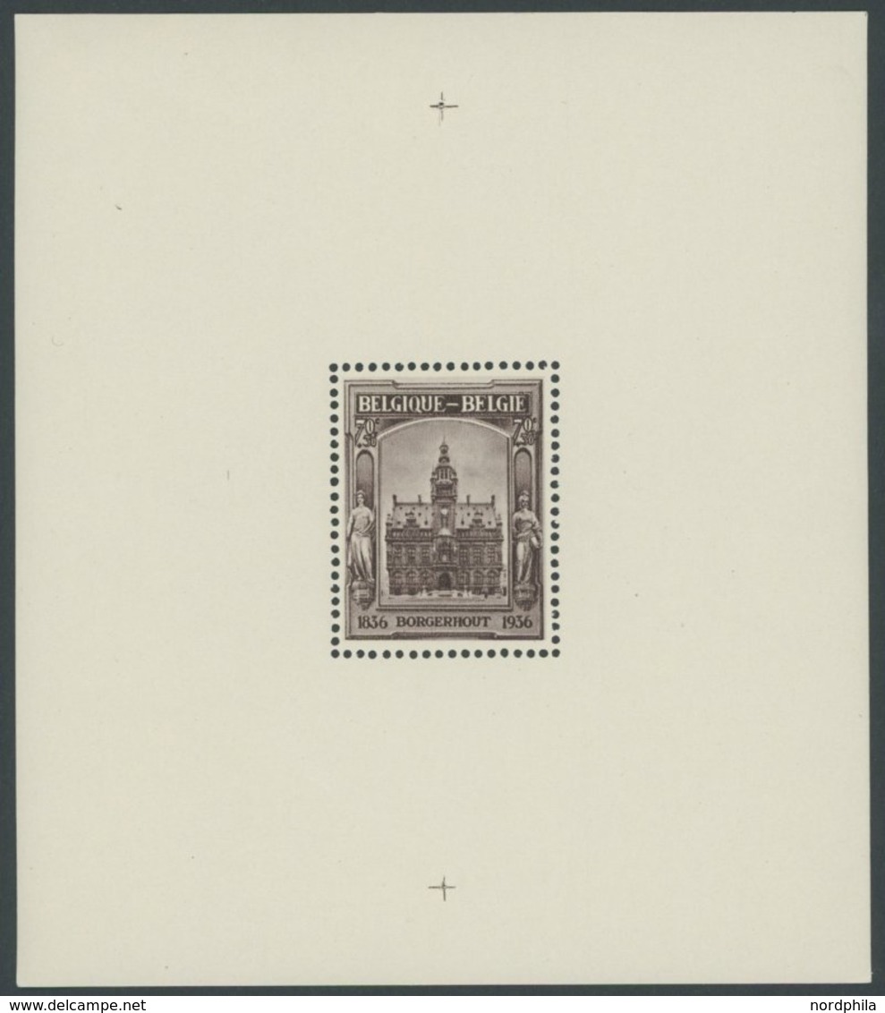 BELGIEN Bl. 4 **, 1936, Block Philatelistische Ausstellung, Postfrisch, Pracht, Mi. 200.- - Autres & Non Classés