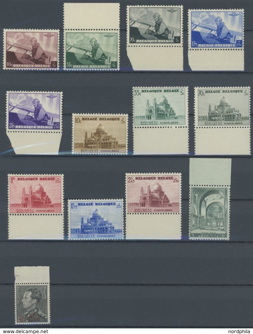 BELGIEN 466-79 **, 1938, 13 Postfrische Prachtwerte, Mi. 90.- - Sonstige & Ohne Zuordnung