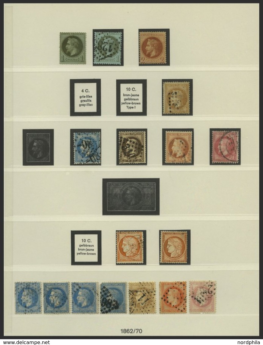 SAMMLUNGEN *,o, **, Sammlung Frankreich Von 1889-1959 In 2 Lindner Falzlosalben Mit Guten Mittleren Ausgaben, Der Klassi - Sammlungen