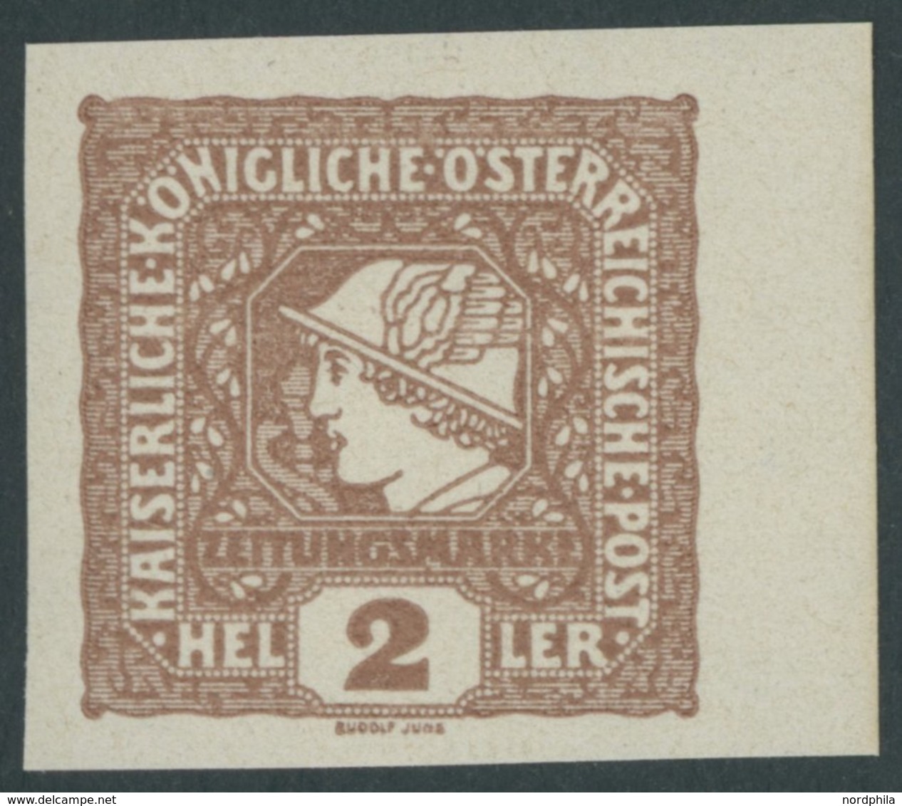 ÖSTERREICH 1867-1918 121b **, 1016, 2 H. Hellrötlichbraun Kleiner Merkurkopf, Postfrisch, Pracht, Mi. 80.- - Oblitérés