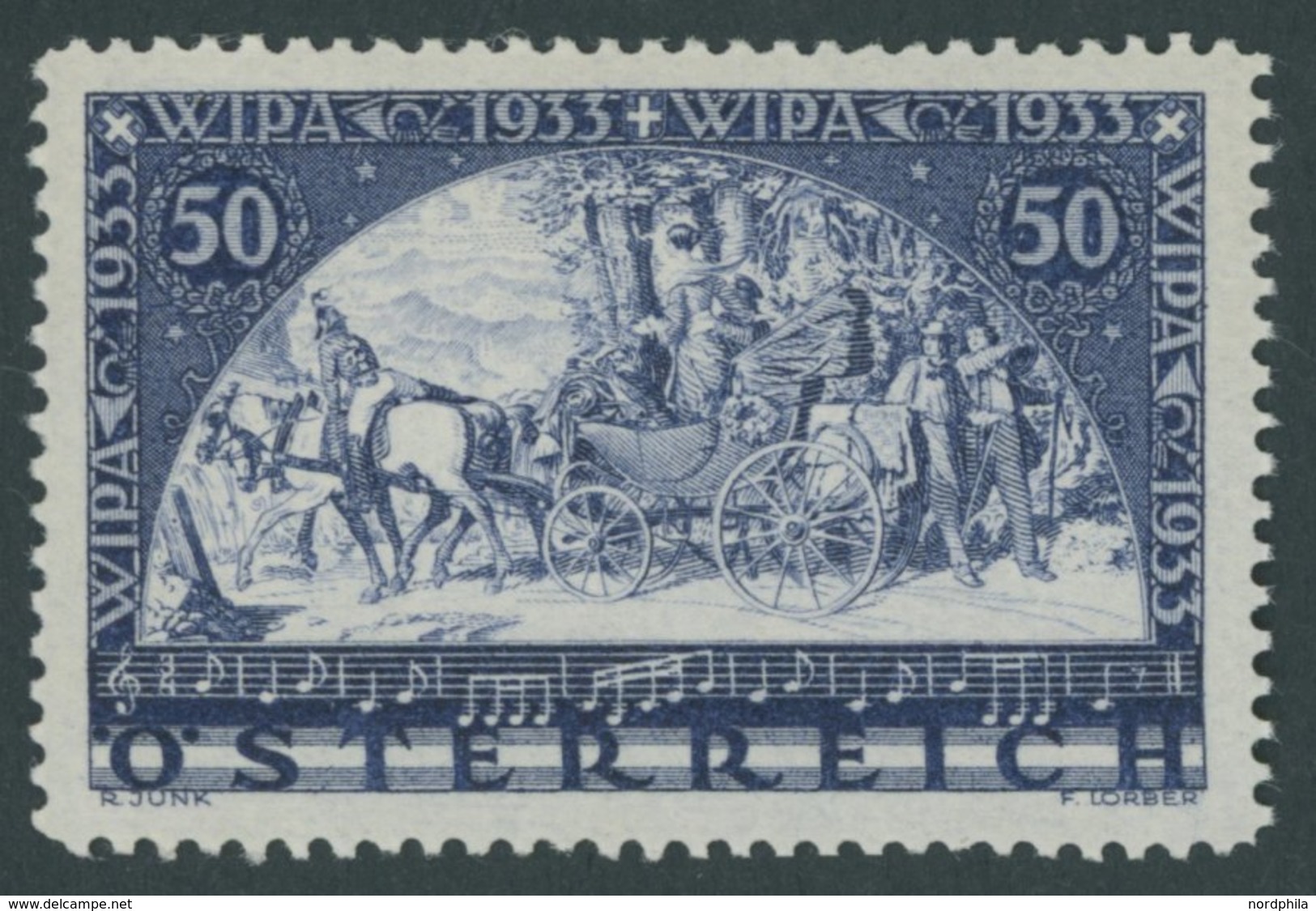 ÖSTERREICH 1918-1938 555A **, 1933, 50 G. WIPA, Gewöhnliches Papier, Postfrisch, Pracht, Mi. 320.- - Sonstige & Ohne Zuordnung