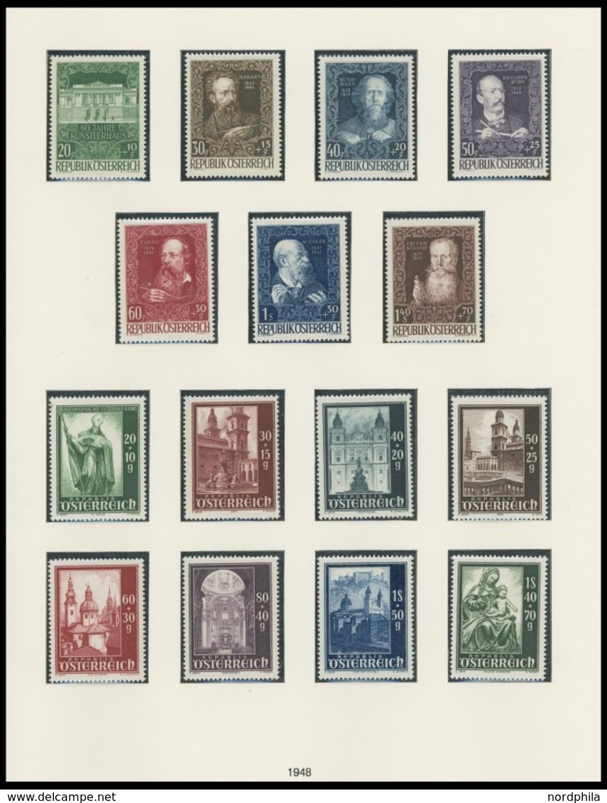 SAMMLUNGEN **,o , Fast Nur Postfrische Sammlung Österreich Von 1945-86 In 2 SAFE Falzlosalben Mit Vielen Guten Ausgaben, - Collections