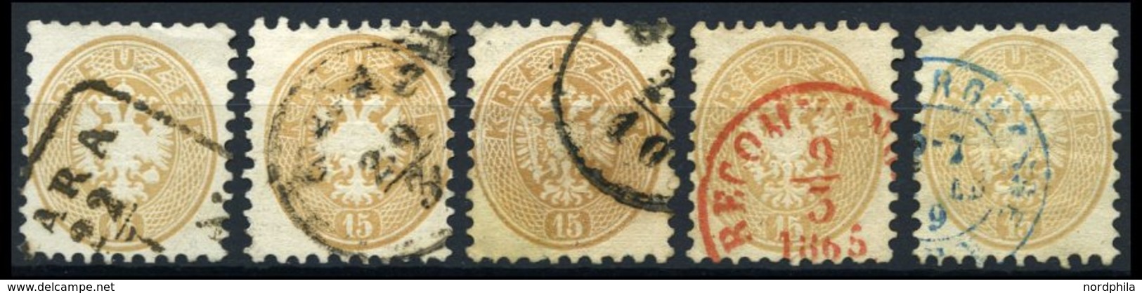 LOTS O,BrfStk , 1858-1884, Schöne Partie Von 112 Werten, Dabei Farbnuancen, Gute Stempel (auch Farbige) Etc., Fast Nur P - Collections