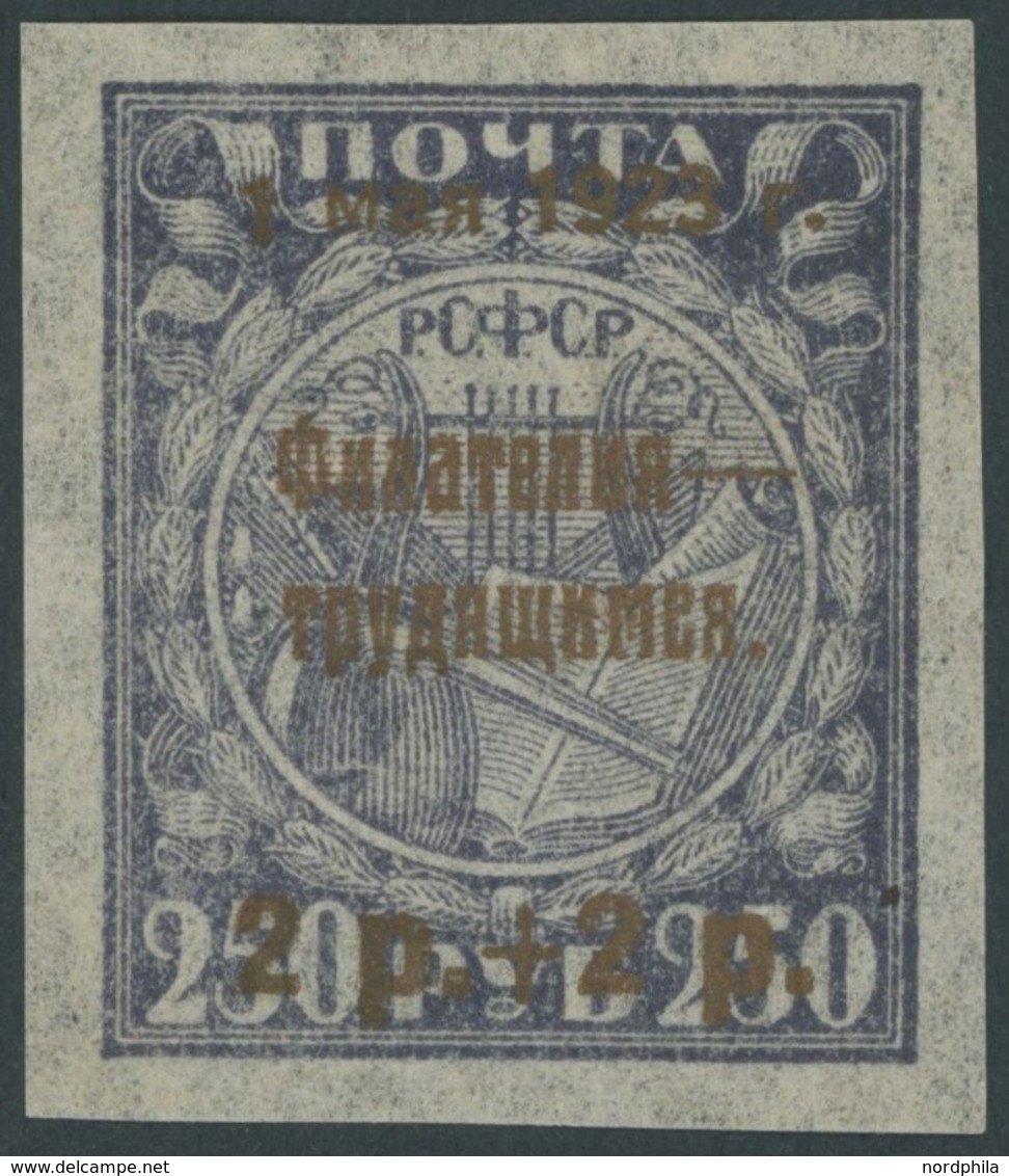 1923, 2 R. + 2 R. Auf 250 R. Tag Der Arbeit, Dünnes Papier, Postfrisch, Pracht, Mi. 90.- -> Automatically Generated Tran - Autres & Non Classés