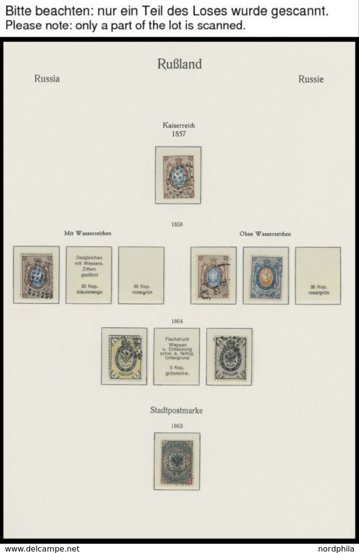 1857-1923, Sammlung Russland Auf KA-BE Falzlosseiten Mit Wohl Einigen Besseren Werten, Unterschiedliche Erhaltung, Besic - Sammlungen