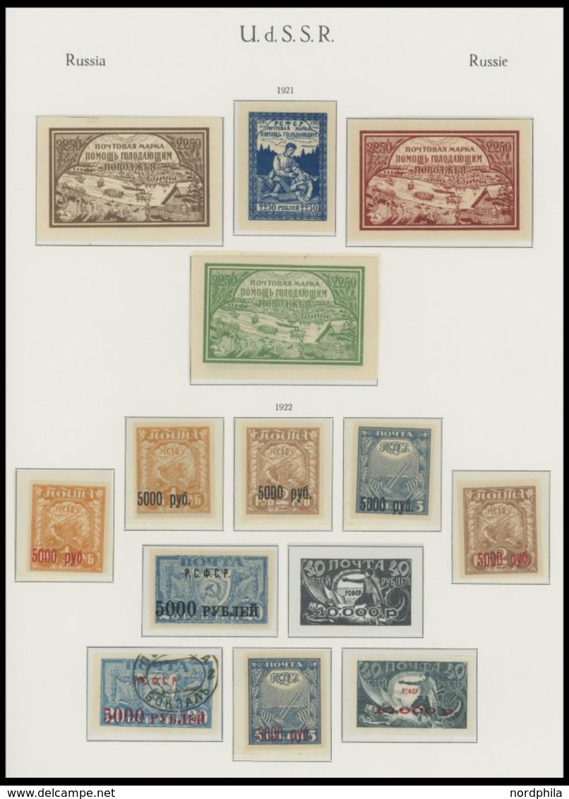 1857-1923, Sammlung Russland Auf KA-BE Falzlosseiten Mit Wohl Einigen Besseren Werten, Unterschiedliche Erhaltung, Besic - Collections