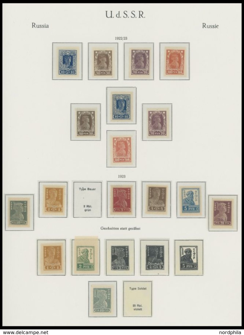 1857-1923, Sammlung Russland auf KA-BE Falzlosseiten mit wohl einigen besseren Werten, unterschiedliche Erhaltung, besic