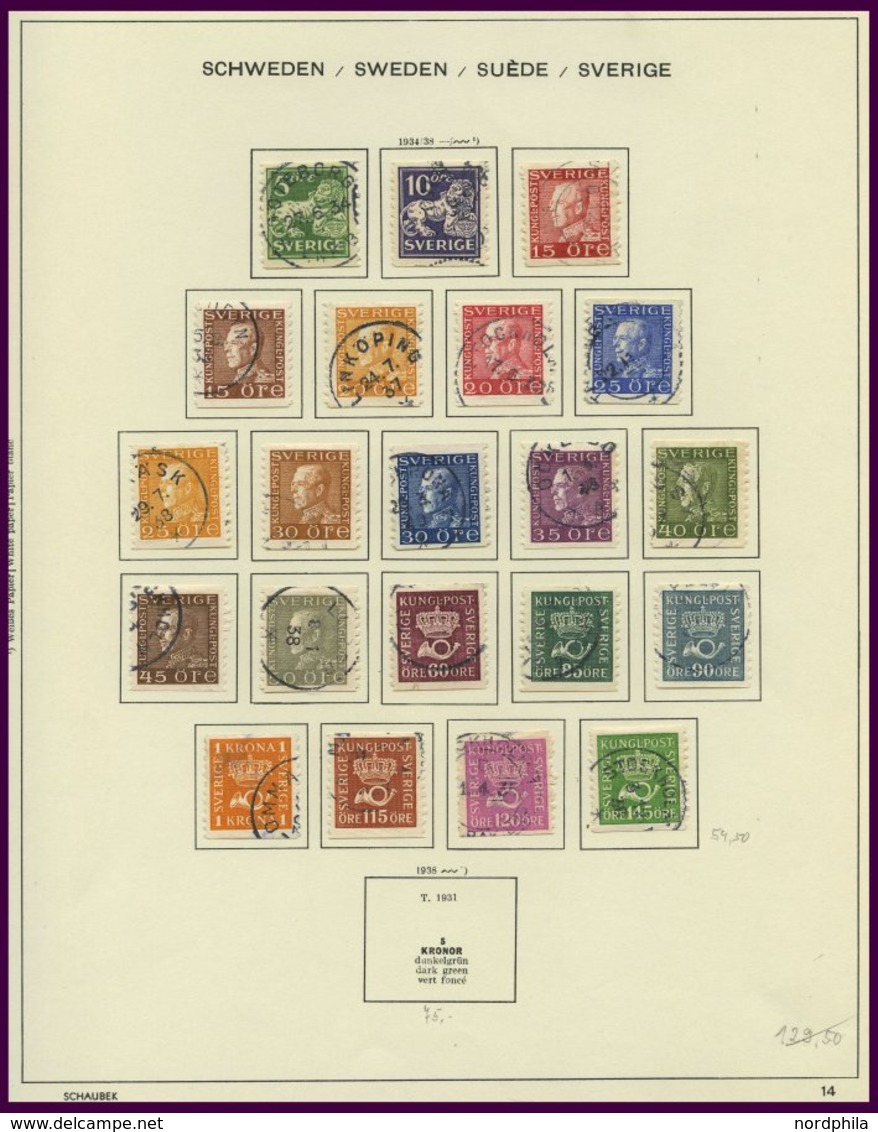 SAMMLUNGEN, LOTS o, 1872-1928, sauberer gestempelter Sammlungsteil (aus Mi.Nr. 17-212) mit guten mittleren Ausgaben, nac