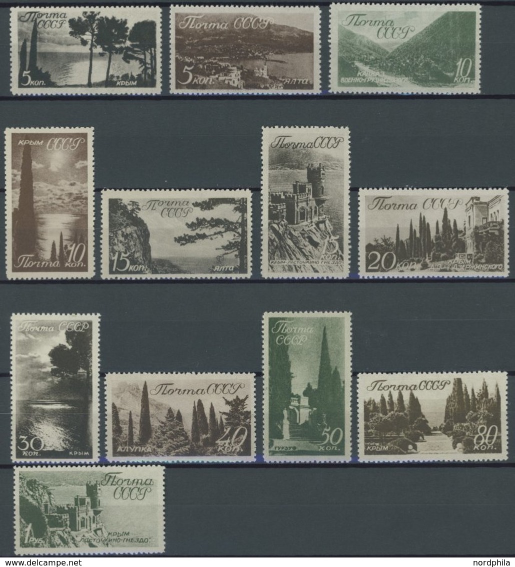 SOWJETUNION 625-36 **, 1938, Landschaften Der Krim Und Des Kaukasus, Postfrischer Prachtsatz, Mi. 450.- - Sonstige & Ohne Zuordnung