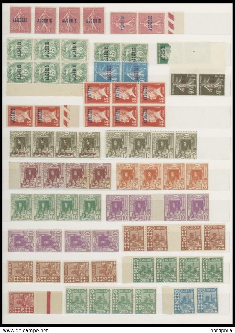 ALGERIEN **, Postfrische Partie Algerien Von 1924-50, Prachterhaltung - Algérie (1962-...)