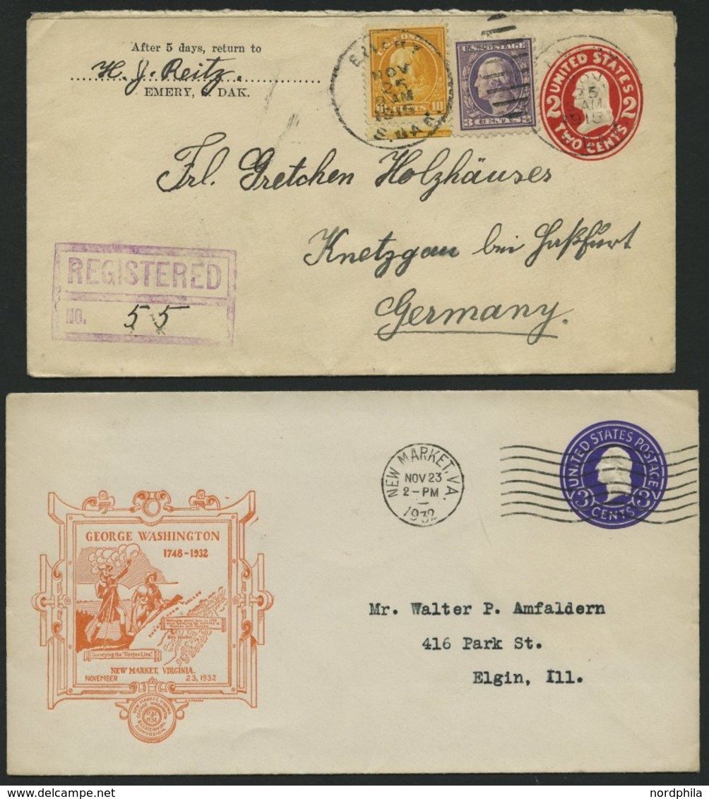 GANZSACHEN Ca. 1894-1935, Interessante Partie Von 107 Ganzsachen, Die Meisten Gebraucht, Dabei: Private Zudrucke, Zusatz - Sonstige & Ohne Zuordnung