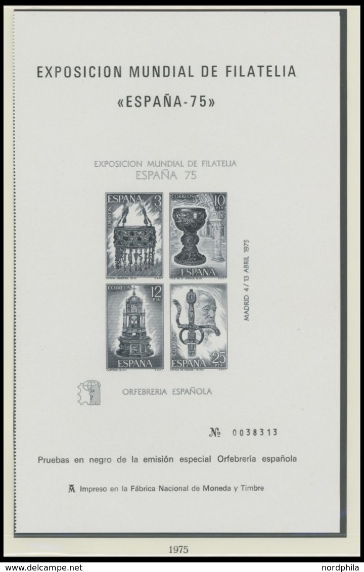 SLG., LOTS EUROPA **, 1970-75, Partie Von 60 Verschiedenen Postfrischen Blocks, Kleinbogen Und Schwarzdrucken Europa Im  - Sonstige - Europa