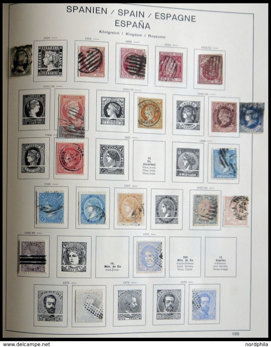 Anfängersammlung Mit Monaco, Portugal Und Spanien Von 1852-1974 Im Schaubekalbum Mit Mittleren Ausgaben, Prachterhaltung - Altri - Europa