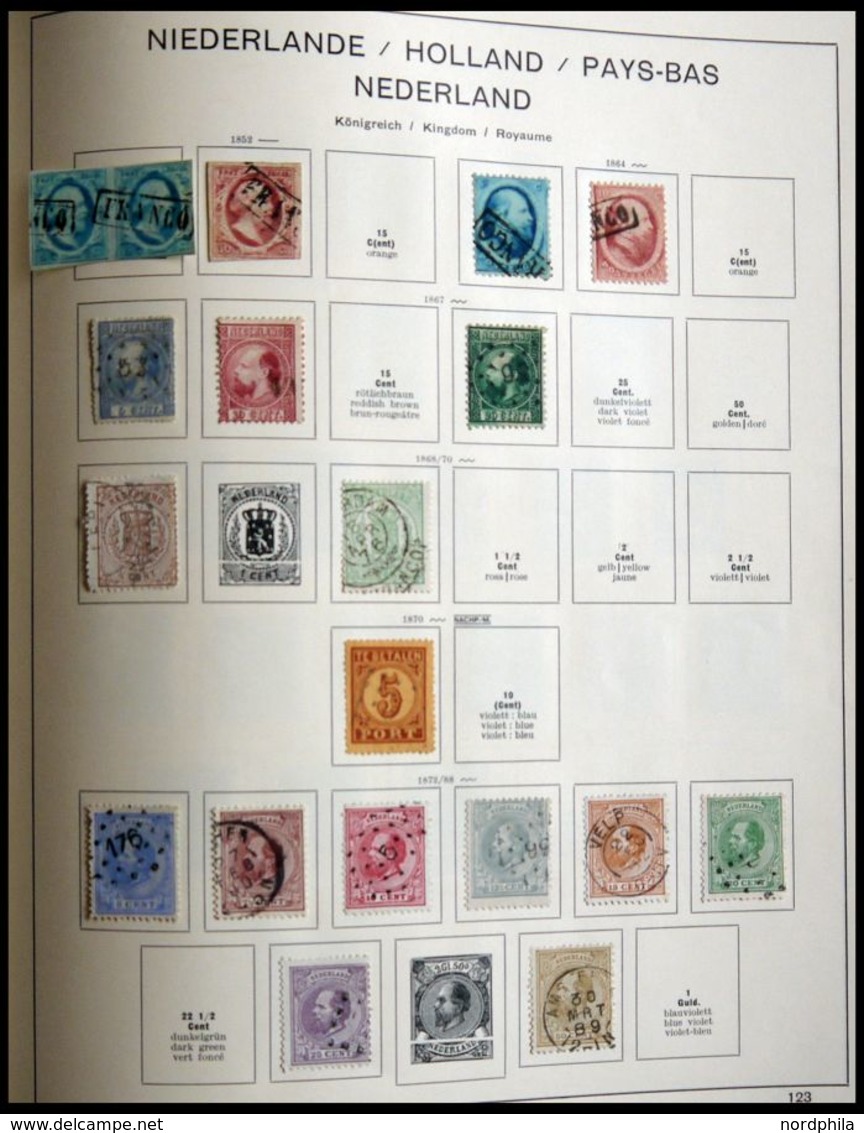 Anfängersammlung mit Belgien, Irland, Island und Niederlande von 1849-1972 im Schaubekalbum mit mittleren Ausgaben, Prac