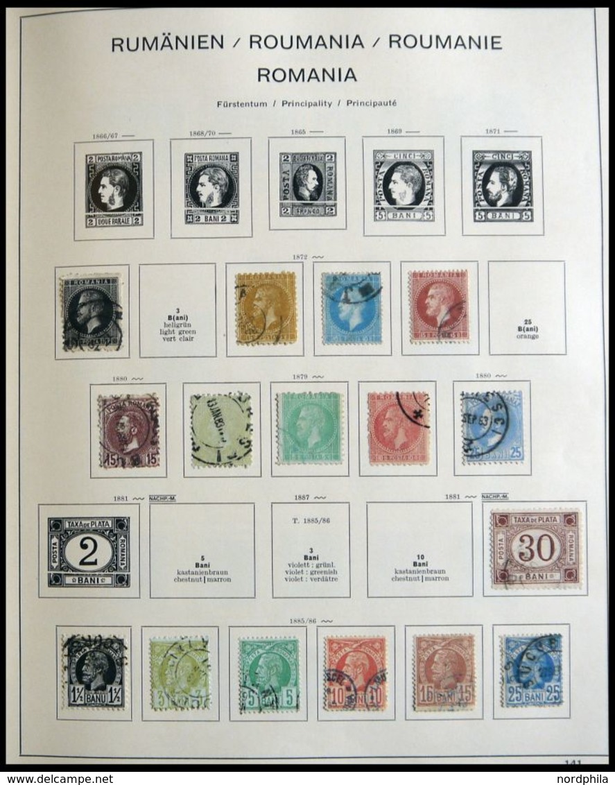 Anfängersammlung Mit Rumänien, Russland Und Sowjetunion Von 1872-1965 Im Schaubekalbum Mit Mittleren Ausgaben, Prachterh - Autres - Europe