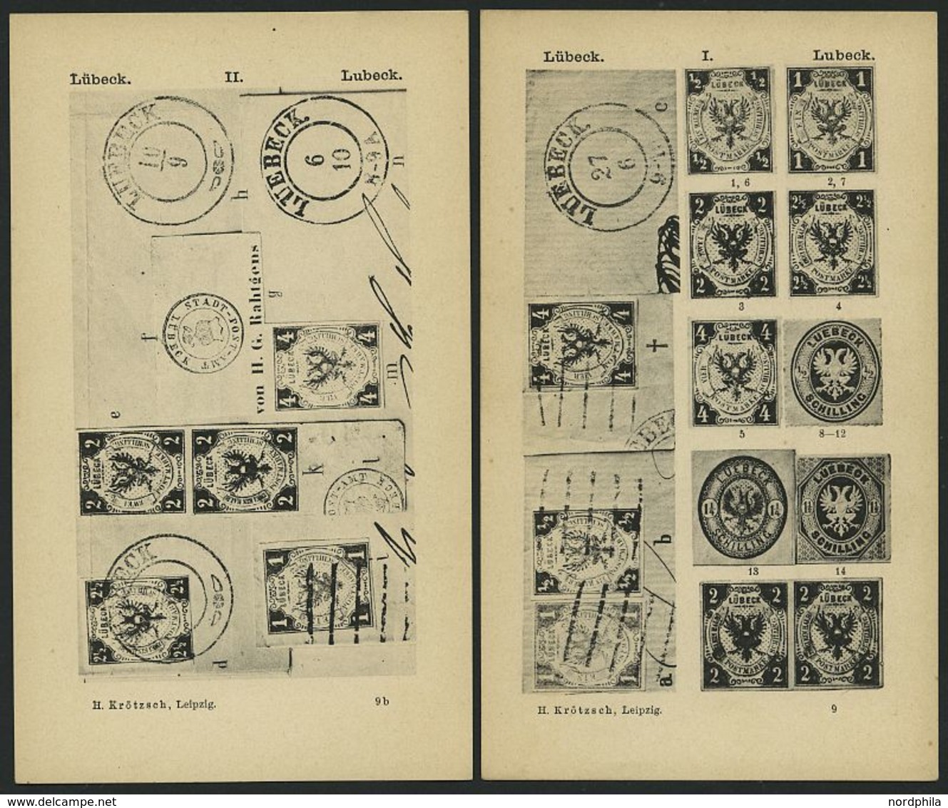 PHIL. LITERATUR Krötzsch-Handbuch Der Postfreimarkenkunde - Abschnitte V-IX, Braunschweig - Lübeck, Mit Lichttafeln I-V  - Philately And Postal History