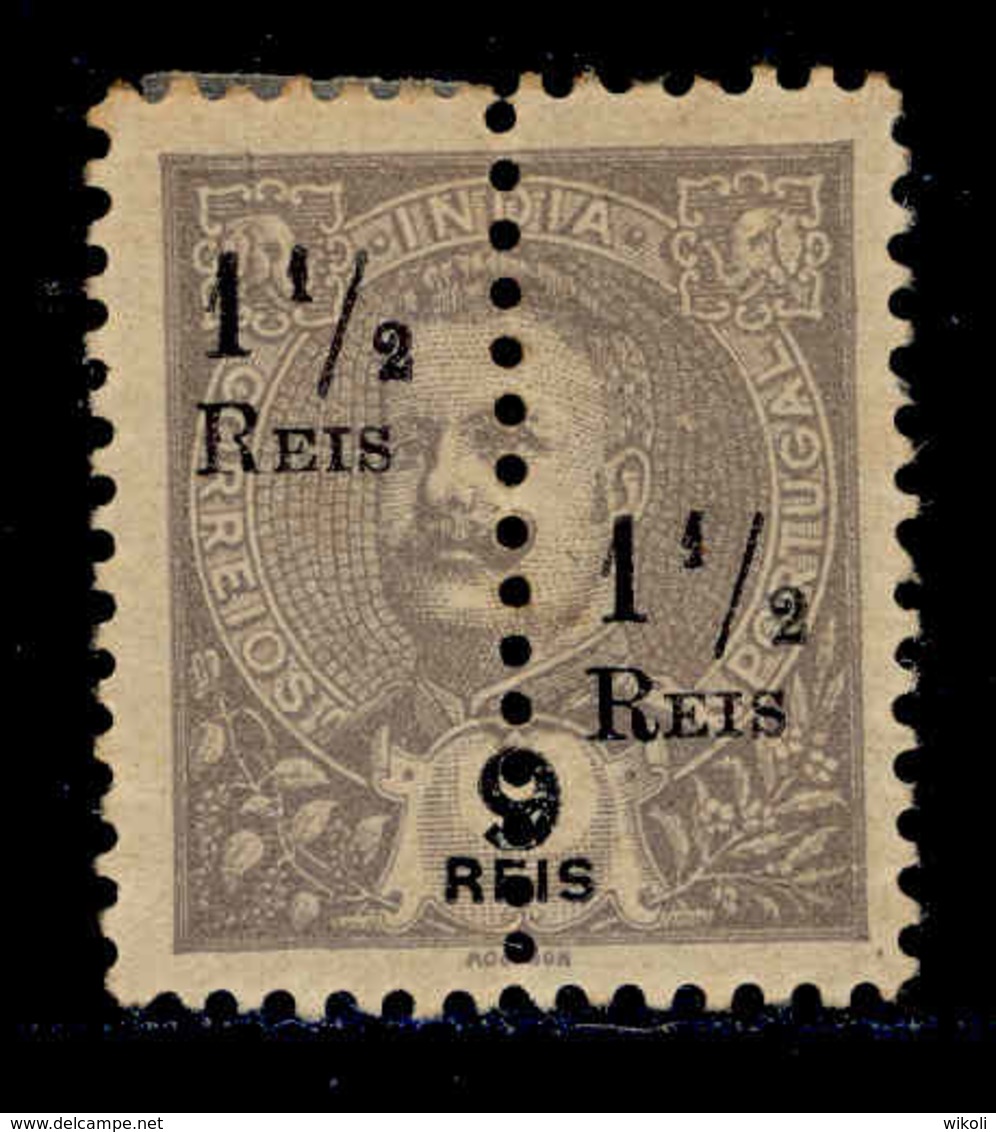 ! ! Portuguese India - 1911 D. Carlos (Perforated) - Af. 217c - NGAI - India Portoghese