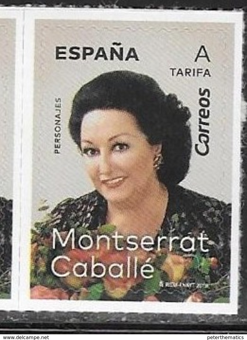 SPAIN, 2019, MNH, MUSIC, OPERA, MONTSERRAT CABALLÉ, 1v - Singers