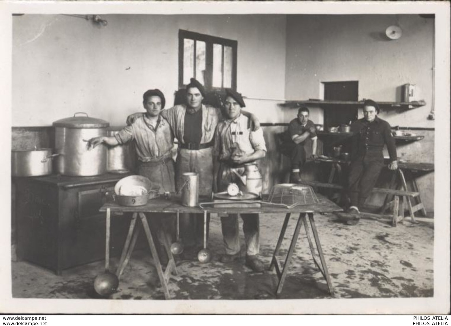 Guerre 39 45 Cuisine Du Groupe 4 à St Saint Maurice 30 Gard 2 3 1943 Chantier De Jeunesse Photo - Guerre 1939-45