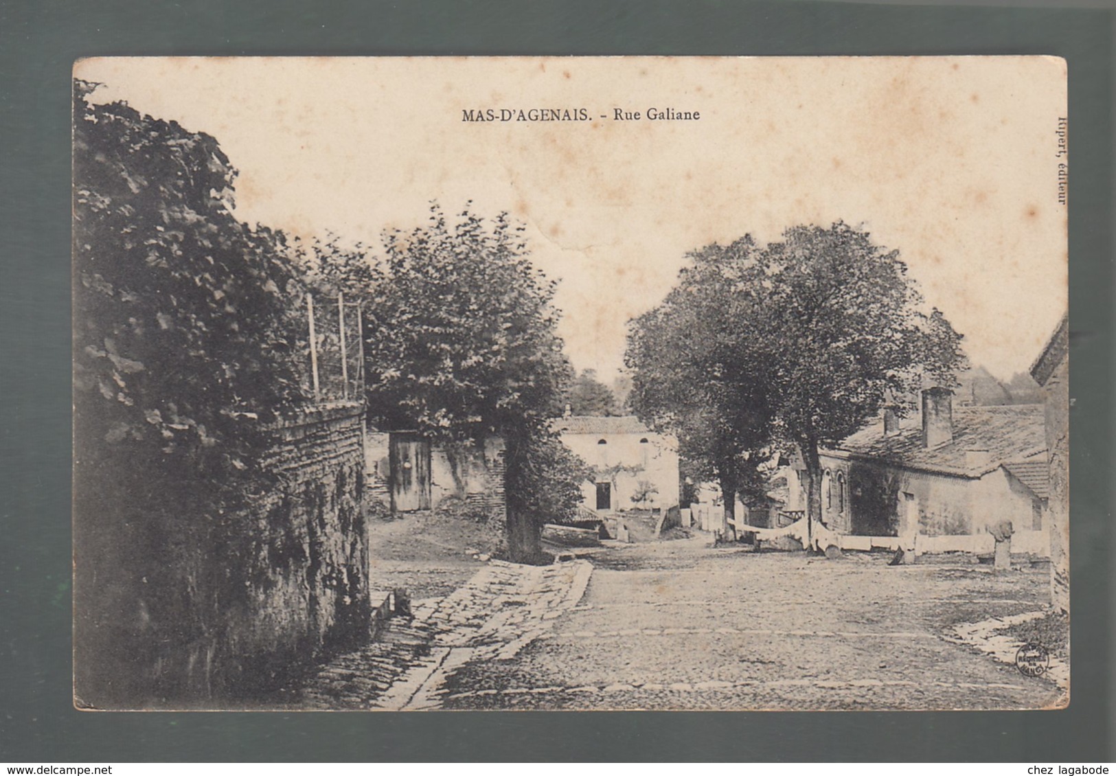 CPA - 47 - Mas-d'Agenais  -  Rue Galiane - Altri & Non Classificati