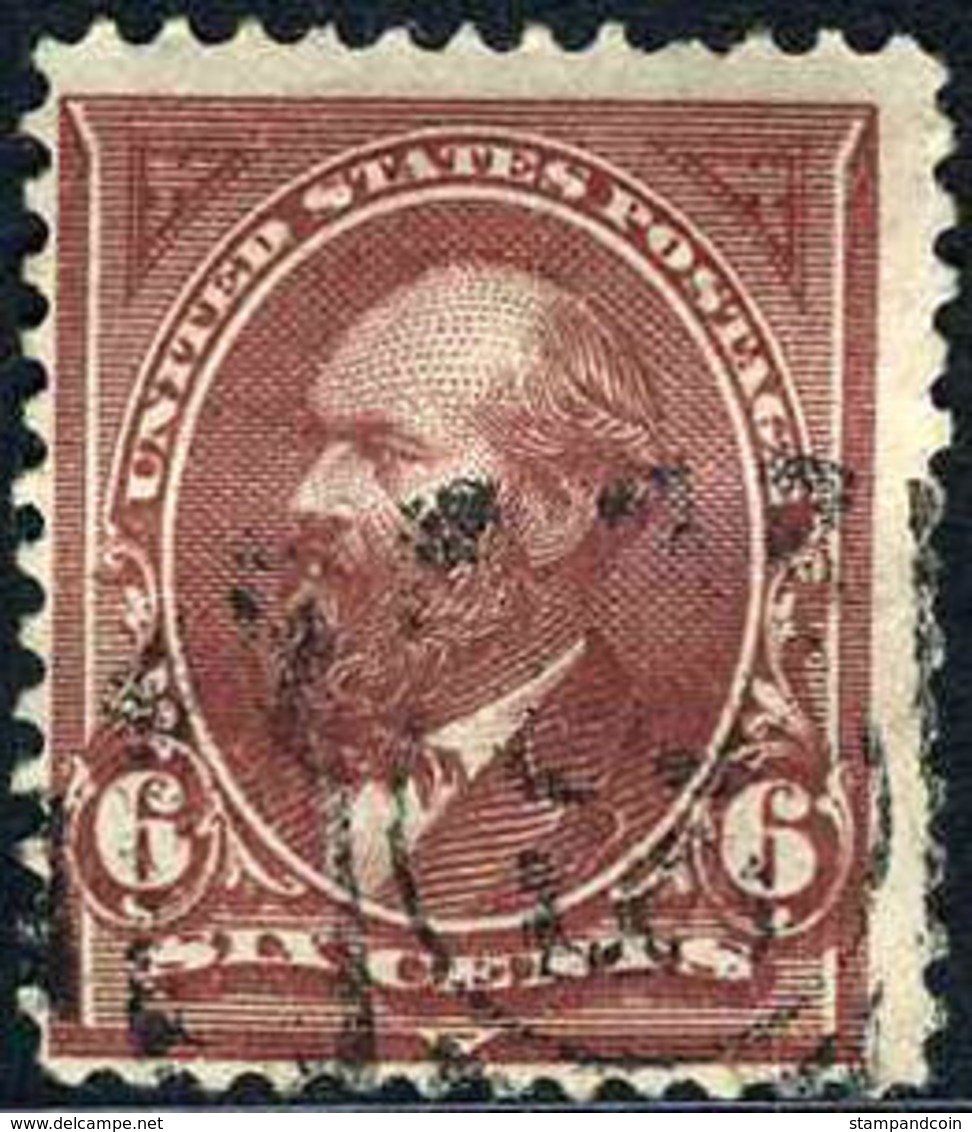 US #256 Used 6c Garfield From 1894 - Used Stamps