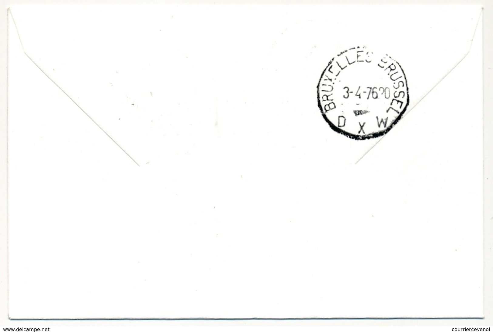 BELGIQUE / ALGERIE - 2 Enveloppes SABENA - 1ere Liaison Aérienne - BRUXELLES - ALGER - 3/4/1976 Et Retour Même Date - Otros & Sin Clasificación
