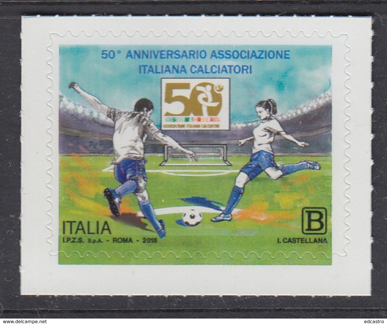 4.- ITALY 2018 FOOTBALL SOCCER 50 YEARS OF ITALIAN FOOTBALL ASSOCIATION - Nuevos