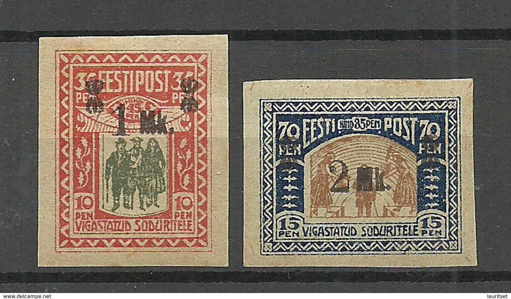 Estonia Estland 1921 Michel 25 - 26 * - Estonia