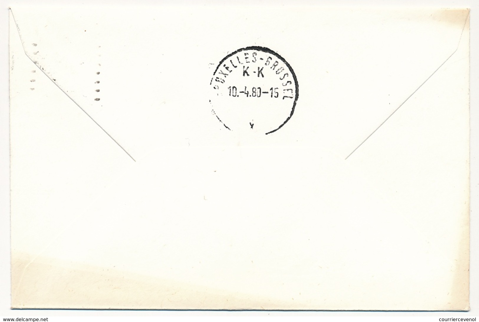 BELGIQUE / USA  - 2 Enveloppes SABENA - 1ere Liaison Aérienne - BRUXELLES - DETROIT - 9/4/1980 Et Retour Le Même Jour - Andere & Zonder Classificatie