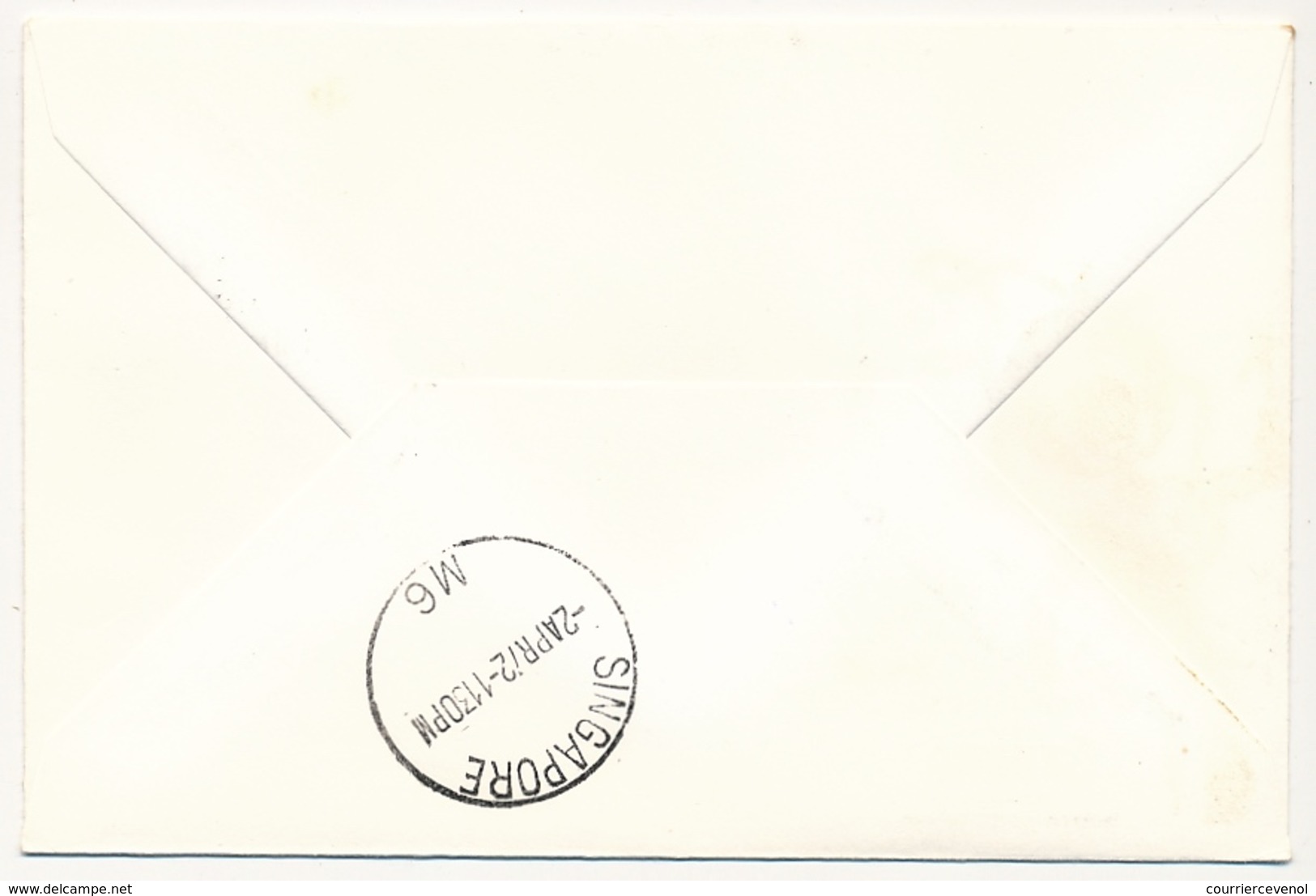 BELGIQUE / SINGAPOUR  - 2 Enveloppes SABENA - 1ere Liaison Aérienne - BRUXELLES - SINGAPOUR - 1/4/1972 Et 3/4/1972 - Otros & Sin Clasificación