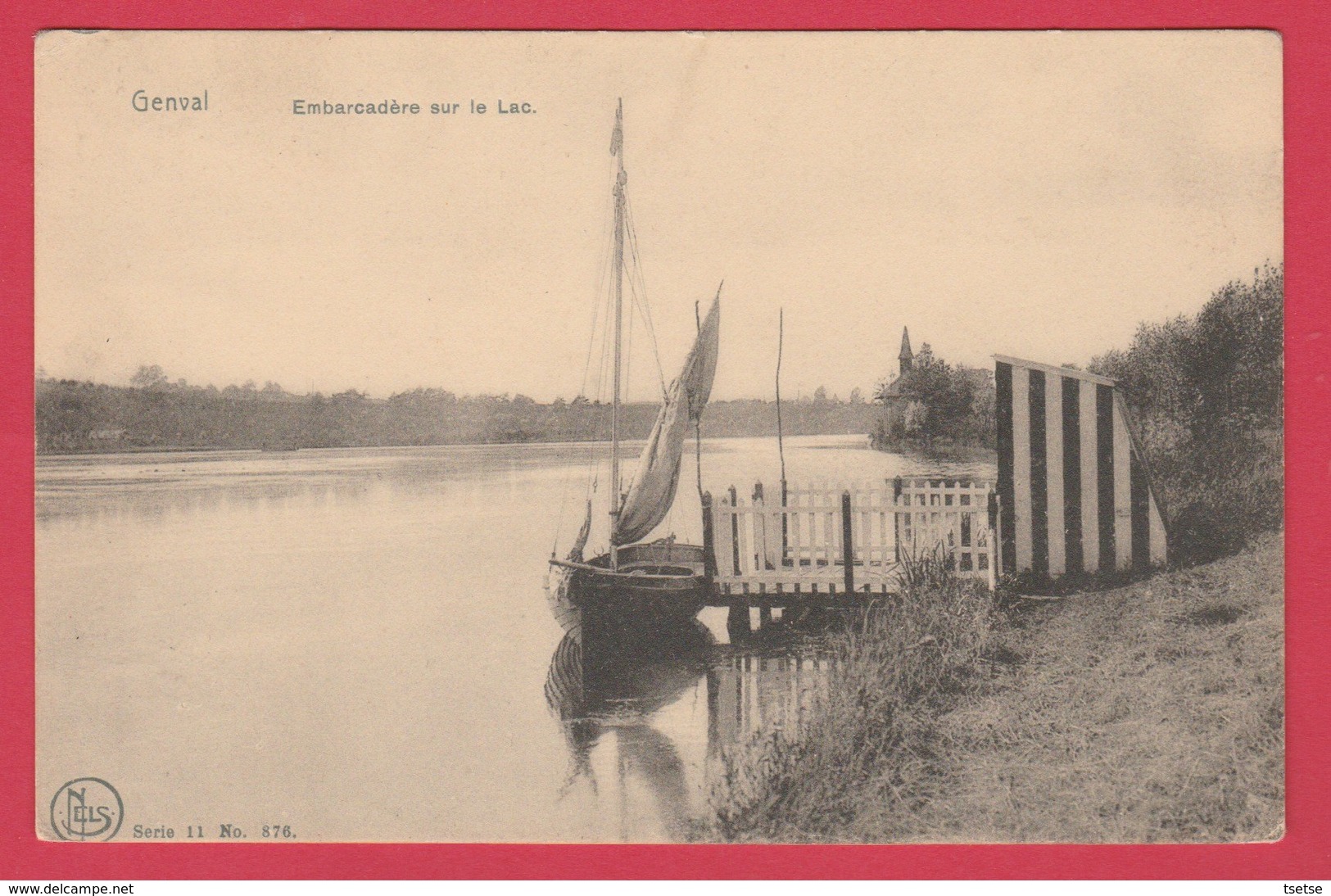 Genval-les-Eaux - Embarcadère Sue Le Lac ... Petit Bateau à Voile  ( Voir Verso ) - Rixensart