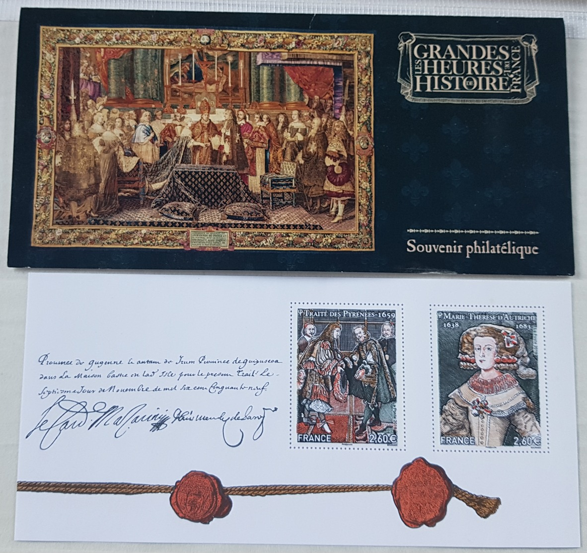 (9452). France 2018 - Feuillet Bloc Souvenir N° 142 ** Grandes Heures - Marie-Thérère D'AUTRICHE Et Traité Des Pyrénées. - Ungebraucht