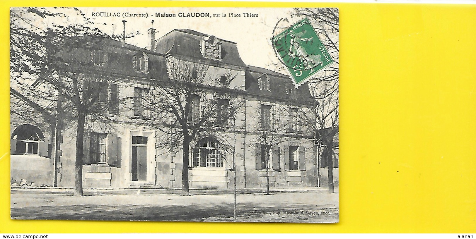 ROUILLAC Maison CLAUDON Place Thiers () Charente (16) - Rouillac