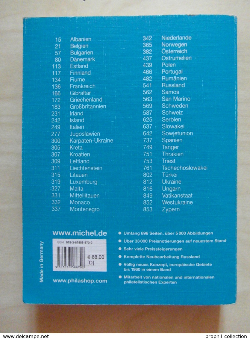 CATALOGUE KATALOG MICHEL Ganzsachen-Katalog Europa Bis 1960 (Ost Und West) - Altri & Non Classificati