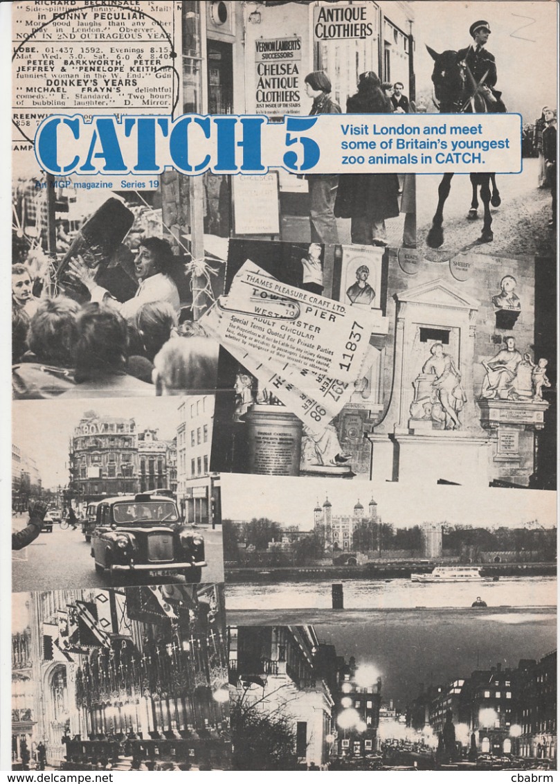 Revue CATCH 5 En Anglais TRES BON ETAT 8 Pages En 1978 MGP An Magazine Series 19 - Culture