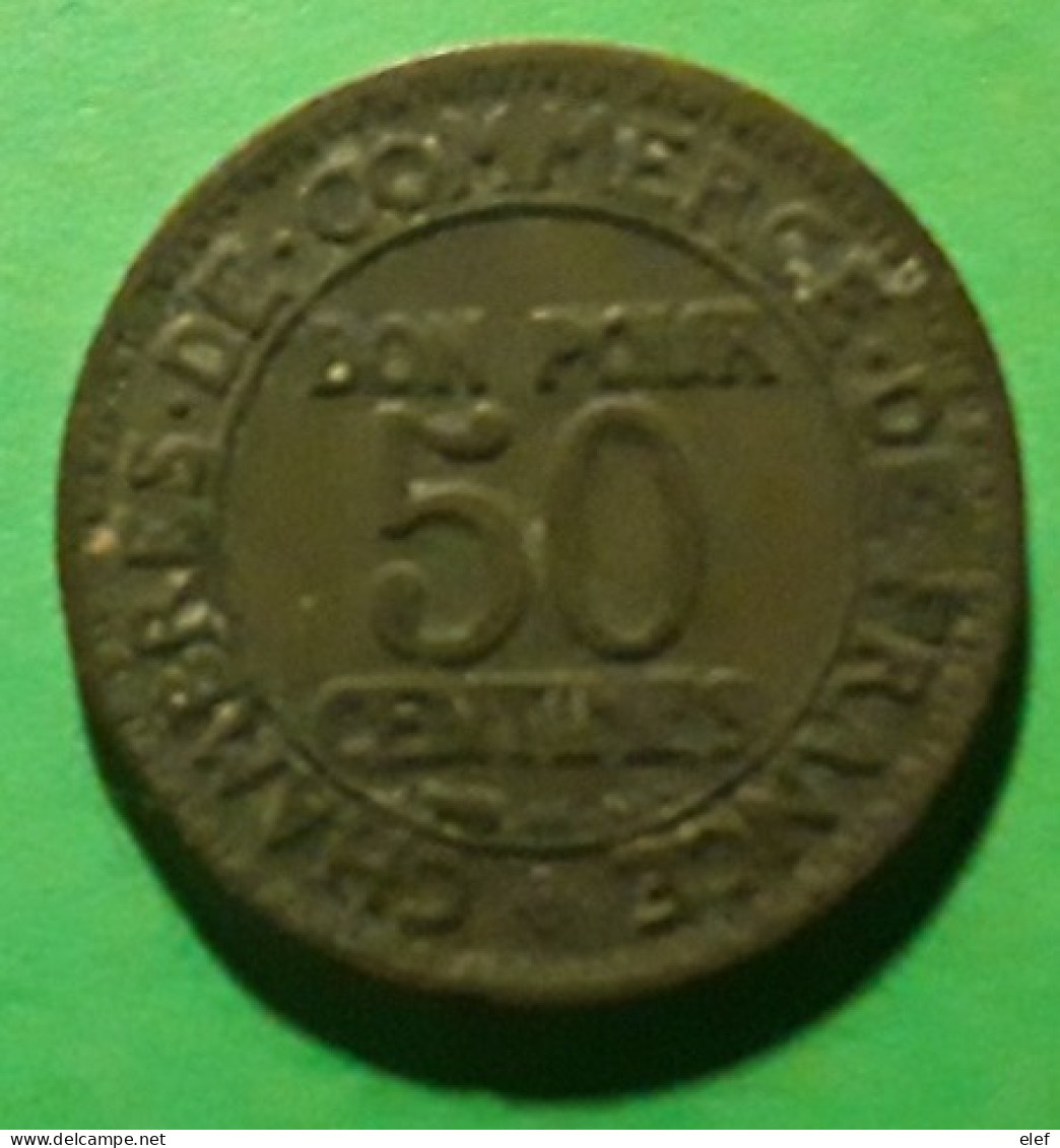 France Coin / Monnaie , Bon Pour 50 C  Chambre De Commerce Industrie , 1922 , Bon Etat - Altri & Non Classificati