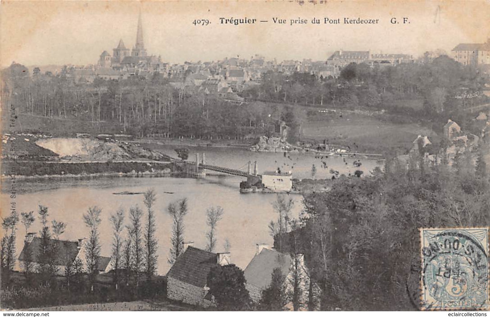 Tréguier          22         Vue Prise Du Pont Kerdeozer         (voir Scan) - Tréguier