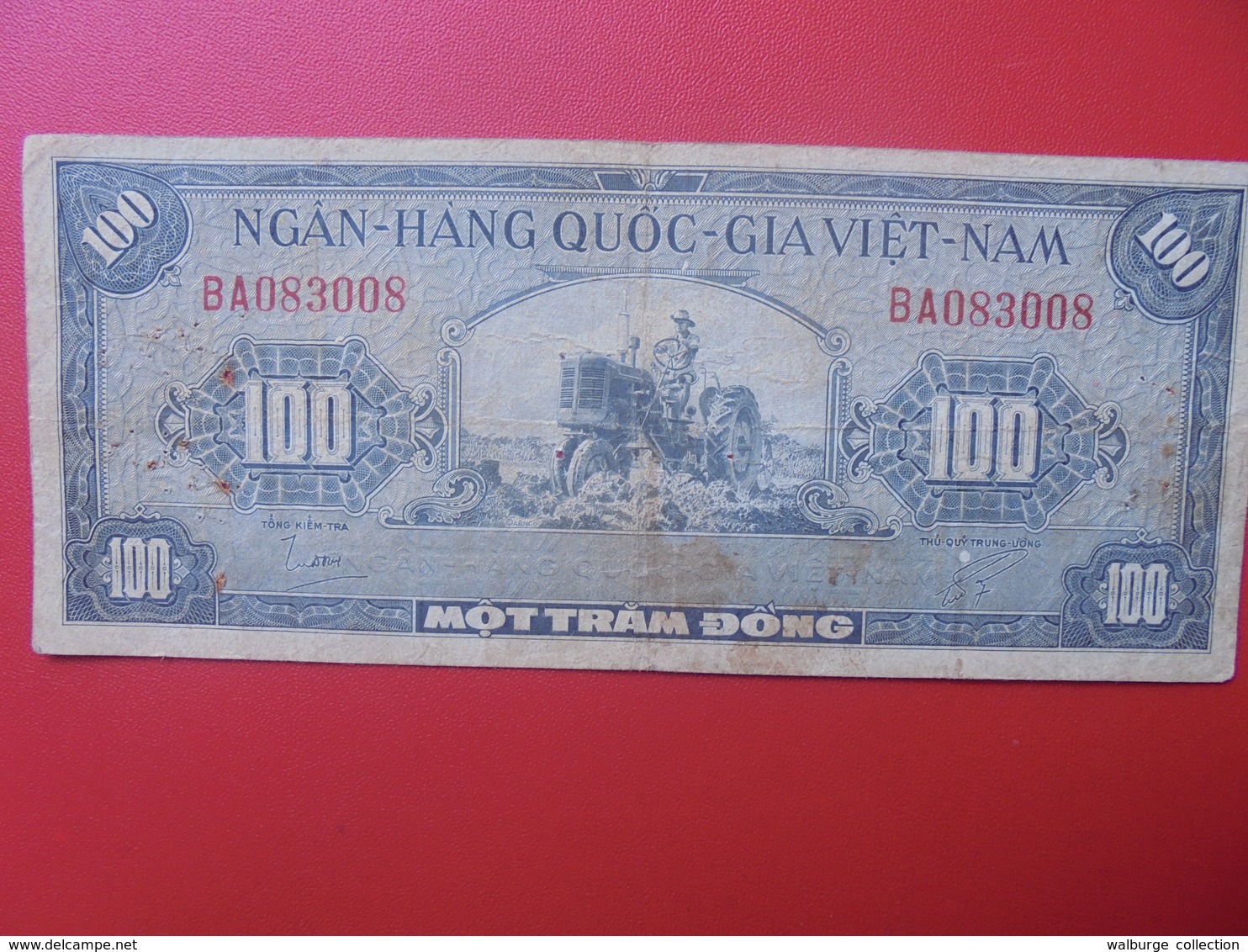 VIETNAM(SUD) 100 DÔNG 1955 CIRCULER (B.6) - Viêt-Nam