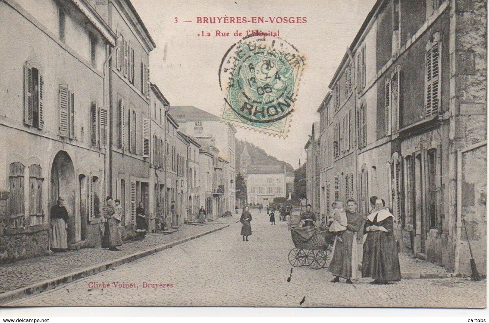 88 BRUYERES La Rue De L'Hôpital - Bruyeres