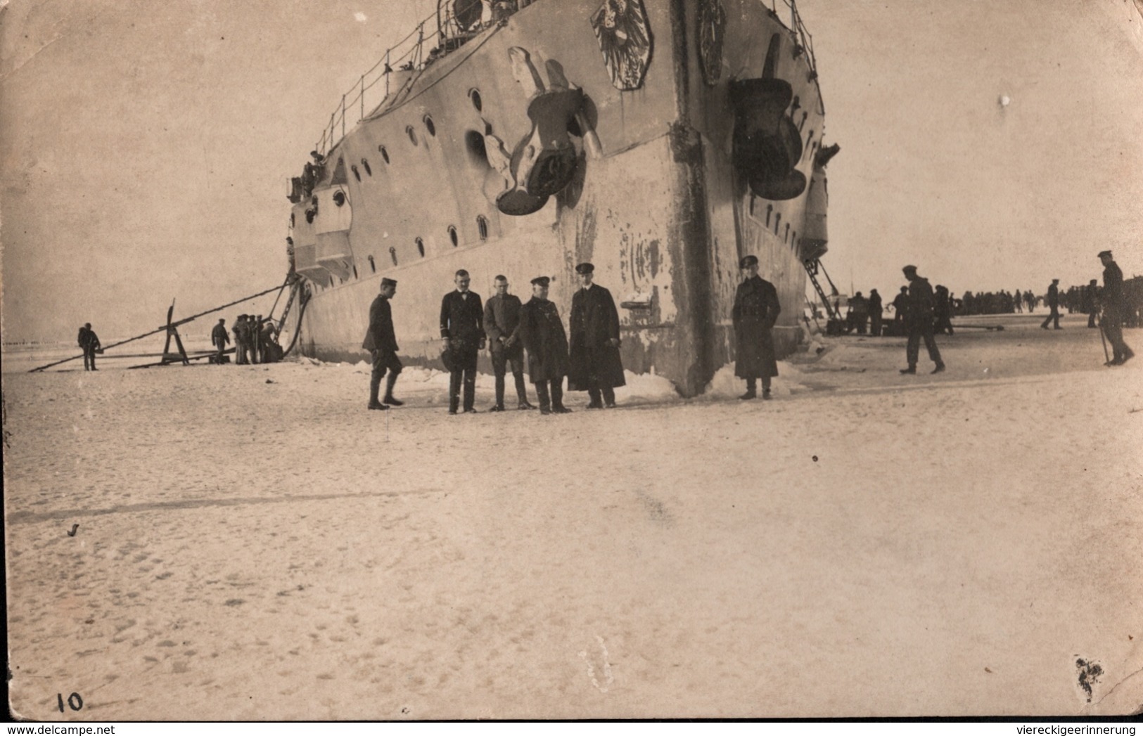 ! 3 Seltene Fotokarten, März 1918, Photos, Aland, Eckerö, Kriegsmarine SMS Westfalen 1. Weltkrieg, Finnland-Intervention - Guerra 1914-18