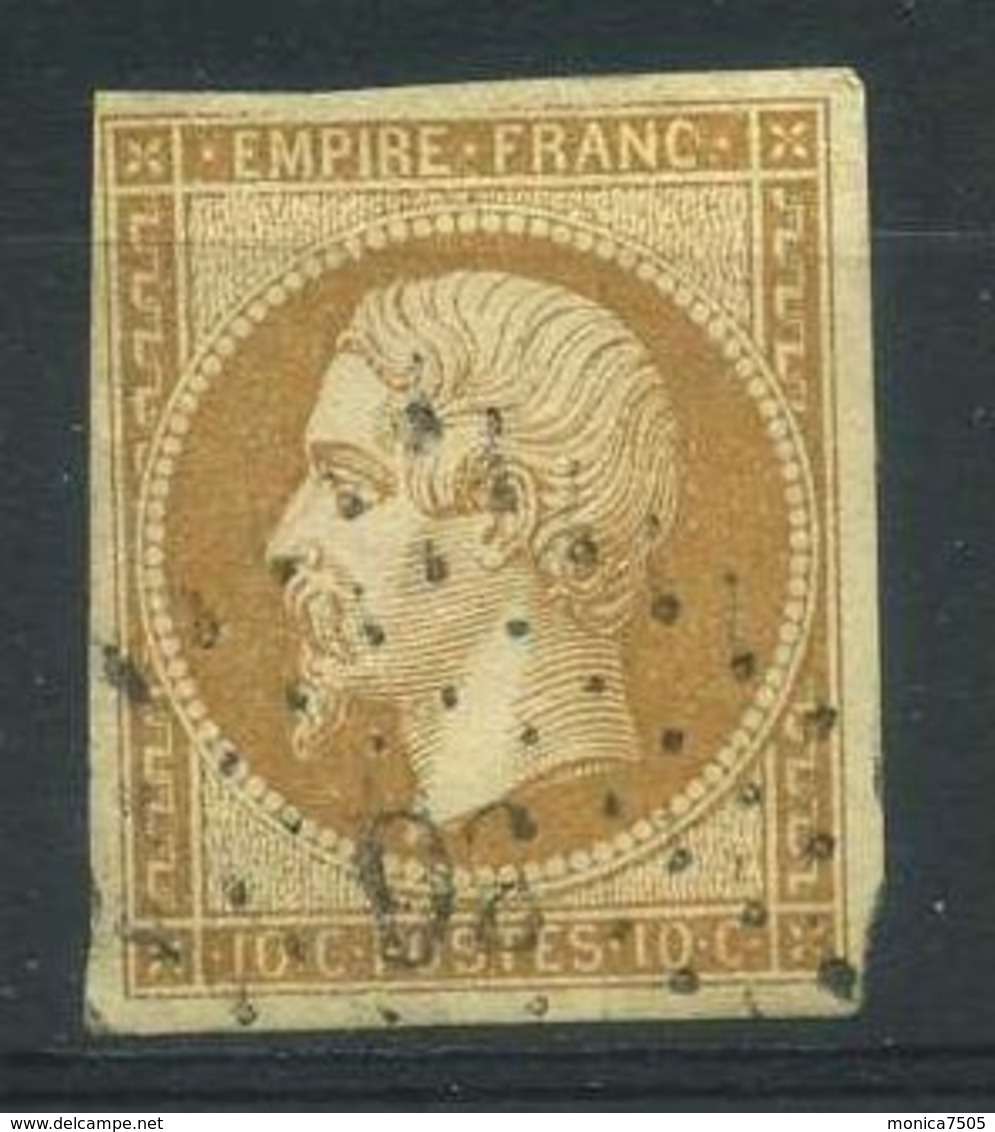 FRANCE ( POSTE ) : Y&T  13A ?  TIMBRE  BIEN  OBLITERE . - 1853-1860 Napoléon III