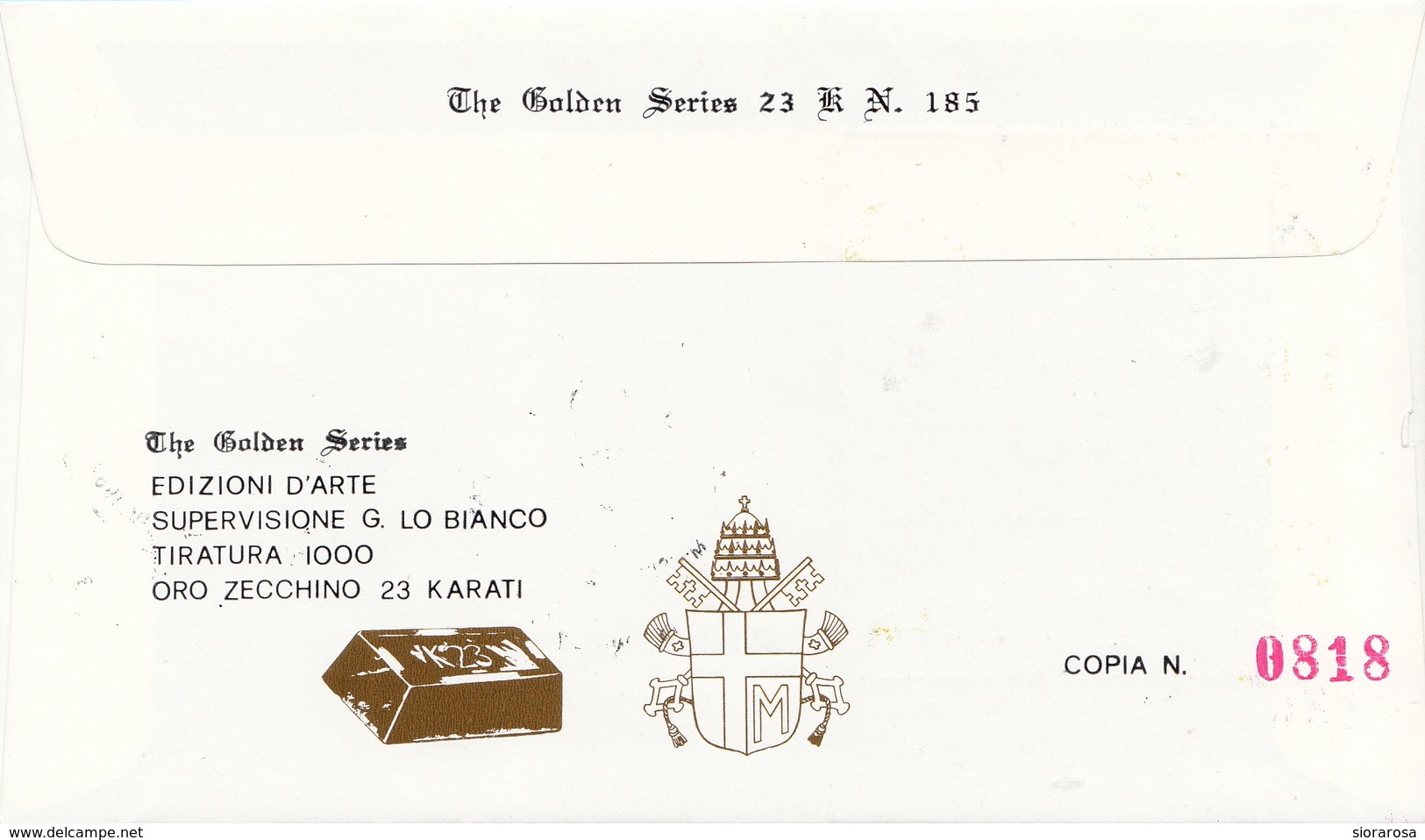 Vaticano 1987 Uf. 802 Sant' Agostino Prime Die Golden Series Con Certificato - Teología