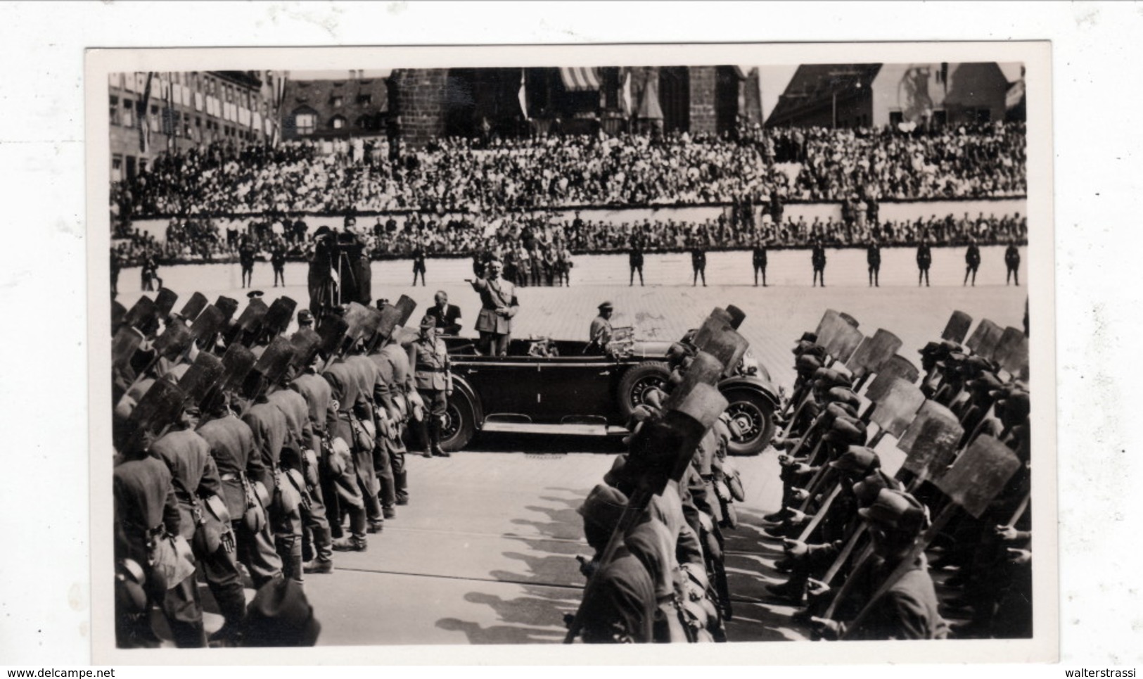 Propaganda Karte, REICHSPARTEITAG NÜRNBERG 1934, LUFTPOST  Berlin - Wien - Weltkrieg 1939-45