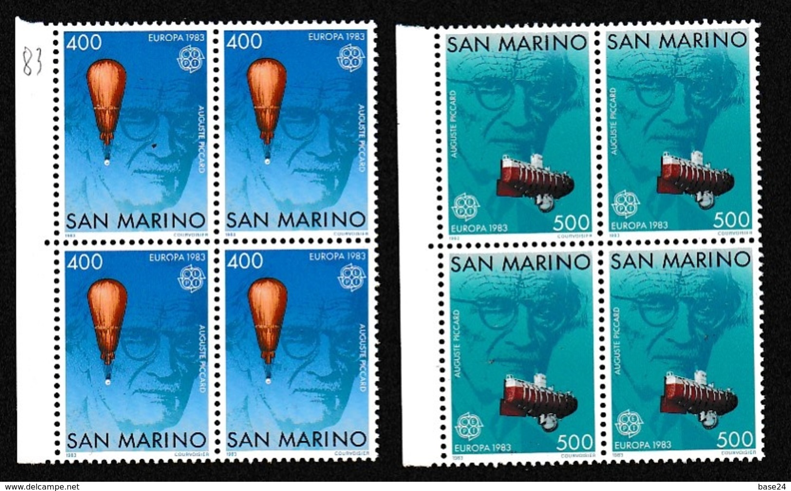 1983 San Marino Saint Marin EUROPA CEPT EUROPE 4 Serie Di 2v. MNH** Bl.4 - 1983