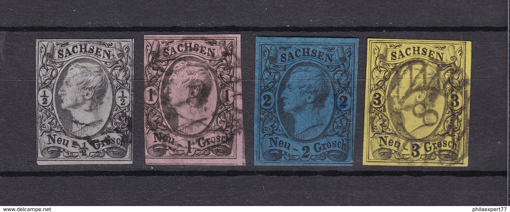 Sachsen - 1855/63 - Michel Nr. 8/11 - 65 Euro - Sachsen